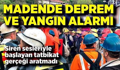 Zonguldak’ta maden tatbikatı gerçeğini aratmadı