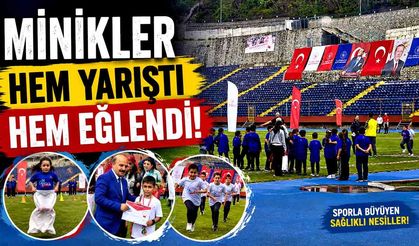 Zonguldak’ta Çocuklar Stadyumu Şenlik Alanına Çevirdi