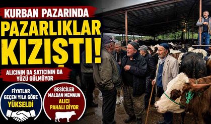 Kurban pazarında pazarlıklar kızıştı