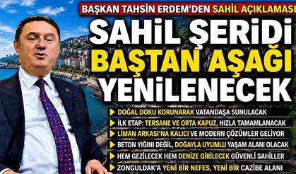Tahsin Erdem: Zonguldak sahil şeridi baştan aşağı yenilenecek