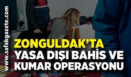 Zonguldak’ta Yasa Dışı Bahis ve Kumar Operasyonu: 1 Gözaltı