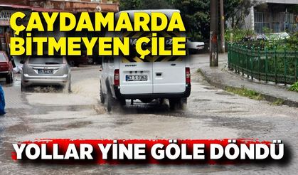 Yağmur Sonrası Yollar Göle Döndü