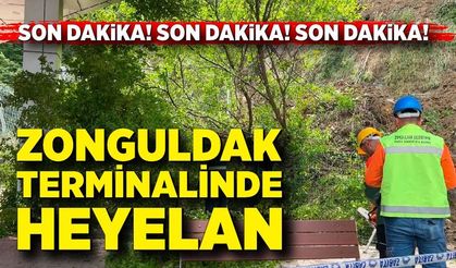 Zonguldak Terminalde Şok Olay! Zemin Çöktü