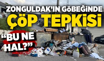 Zonguldak’ın göbeğinde çöp tepkisi: “Bu ne hal?”