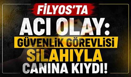 Filyos’ta acı olay: Güvenlik görevlisi silahıyla canına kıydı!