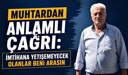 Muhtar Hüseyin Cevher'den öğrencilere destek sözü
