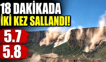 Art arda 5,7 ve 5,8 büyüklüğünde iki deprem