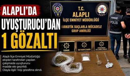 Alaplı'da uyuşturucudan 1 gözaltı