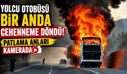 Yolcu Otobüsü Bir Anda Cehenneme Döndü!