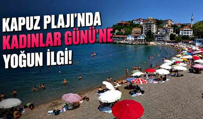 Kapuz Plajı’nda kadınlar Gününe Yoğun İlgi!