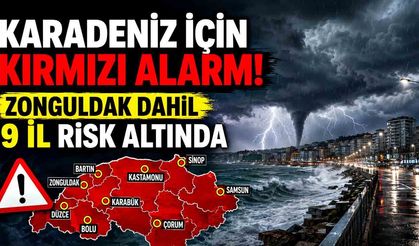 Karadeniz Alarm Veriyor! Kuvvetli Sağanak ve Hortum Tehlikesi Kapıda