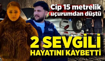 Cip 15 metrelik uçurumdan uçtu: 2 sevgili hayatını kaybetti, 1 yaralı