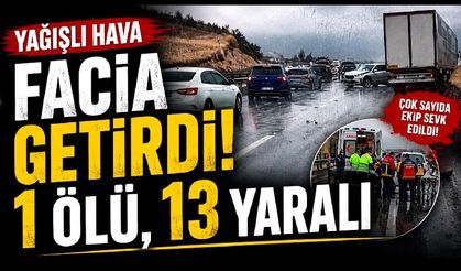 Kastamonu'da zincirleme trafik kazası kamerada