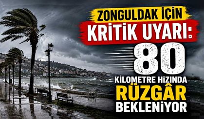 Zonguldak için kritik uyarı: 80 kilometre hızında rüzgâr bekleniyor