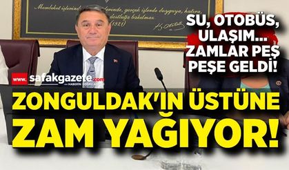 Zonguldak'ın Üstüne Zam Yağıyor! Su, Otobüs, Ulaşım... Zamlar Peş Peşe Geldi!