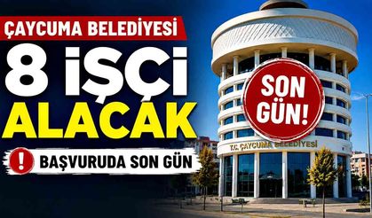 Çaycuma Belediyesi işçi alımında son gün: 8 kişi alınacak