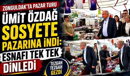 Ümit Özdağ Sosyete Pazarına İndi: Esnafı Tek Tek Dinledi