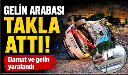 Gelin Arabası Takla Attı!