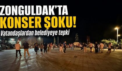 Zonguldak’ta konser iptaline tepki: Vatandaşlar alanda kaldı