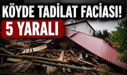 Köy evi çöktü, içeride 5 kişi mahsur kaldı