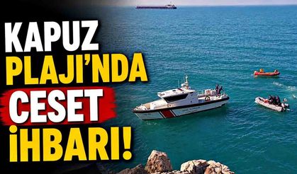 Kapuz Plajı’nda Ceset İhbarı ceset sandılar çöp çıktı!