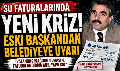 Su Faturalarında Yeni Kriz! Eski Başkandan Belediyeye Uyarı