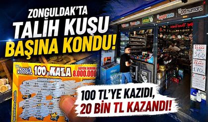 Zonguldak'ta talih kuşu başına kondu: 100 TL'ye kazıdı, 20 Bin TL kazandı!