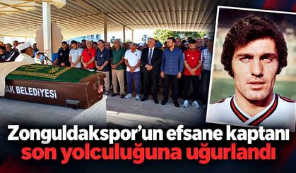 Zonguldakspor’un efsane kaptanı son yolculuğuna uğurlandı