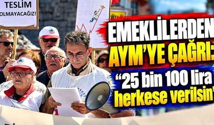 Emeklilerden AYM’ye çağrı: “25 bin 100 lira herkese verilsin”