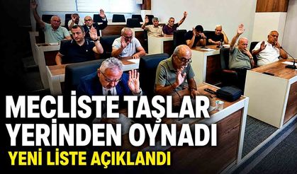 Mecliste taşlar yerinden oynadı: Yeni liste açıklandı