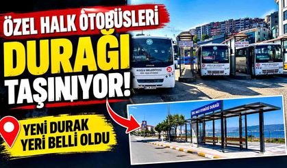 Kozlu Belediyesi Özel Halk Otobüsleri durağı taşınıyor