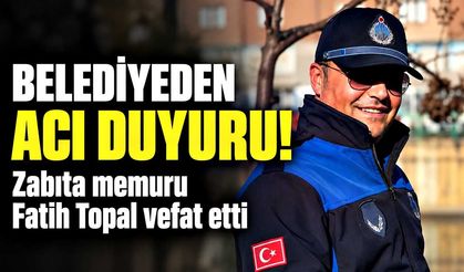 Kozlu Belediyesi yasa boğuldu: Zabıta memuru Fatih Topal hayatını kaybetti