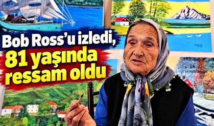 Bob Ross’u izledi, 81 yaşında ressam oldu