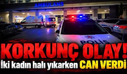 Halı yıkarken akıma kapılan 2 kadın öldü