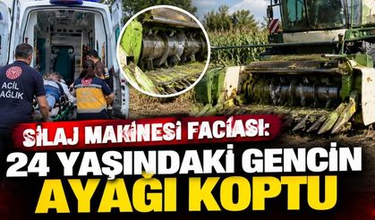 Kastamonu’da silaj makinesi faciası: 24 yaşındaki gencin ayağı koptu