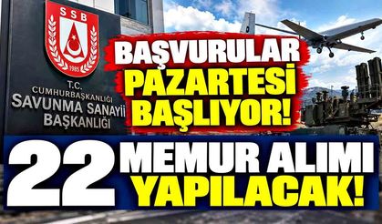22 memur alımı yapılacak: Başvurular 12 Ekim’de başlıyor