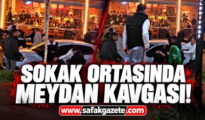 Sokak ortasında meydan kavgası! 1 kişi yaralandı