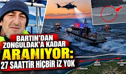 Bartın’dan Zonguldak’a kadar aranıyor: 30 saattir hiçbir iz yok