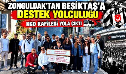 Zonguldaklı gazeteciler Beşiktaş için yola çıktı: Tribündeki yerlerini alacaklar