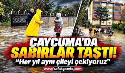 Saltukova’da sel isyanı! “Her sene bıktık, kanal yapın!”