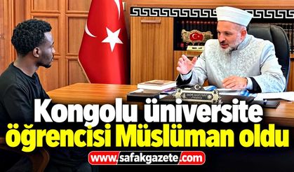 Kongolu üniversite öğrencisi Müslüman oldu, Osman ismini aldı