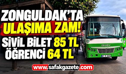 Zonguldak’ta ulaşıma zam! Yeni bilet fiyatları belli oldu