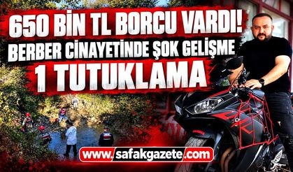 Bartın’daki berber cinayetinde 1 tutuklama