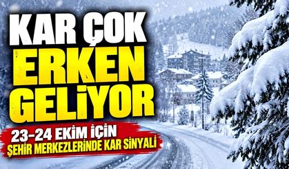 Cuma günü kar sürprizi: Sıcaklık 1700 metrede 0’a inecek