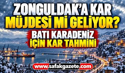 Zonguldak’a kar müjdesi mi geliyor?  Batı Karadeniz için kar tahmini