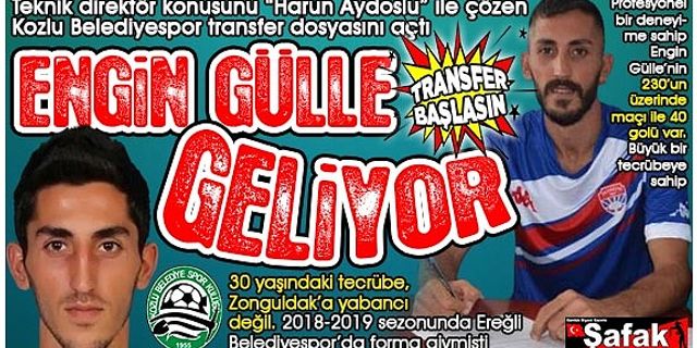 Kozlu Belediyespor transfere hızlı giriş yaptı... Hedefteki futbolcu çok tanıdık
