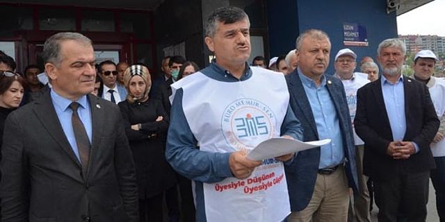 "SGK çalışanlarının sesi olmak için hep birlikte alanlardayız"