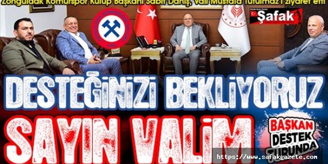 Başkanın tek düşüncesi, Zonguldak Kömürspor’u elbirliğiyle yukarıya çıkarmak