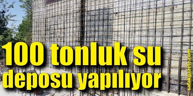 Elvanpazarcık Belediyesi 100 tonluk su deposu yapıyor