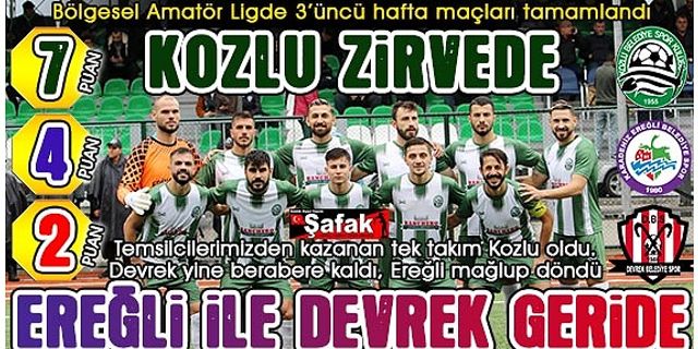 Kozlu yenilgisiz, Ereğli ile Devrek yine kayıp yaşadı!